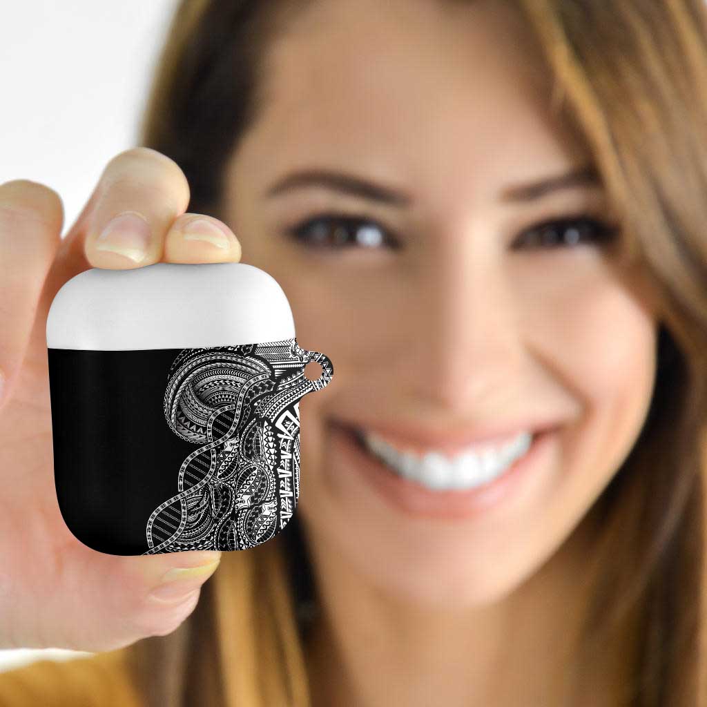 Samoan DNA Art Tattoo AirPods Case Polynesian Pattern Black Color LT03 - Polynesian Pride