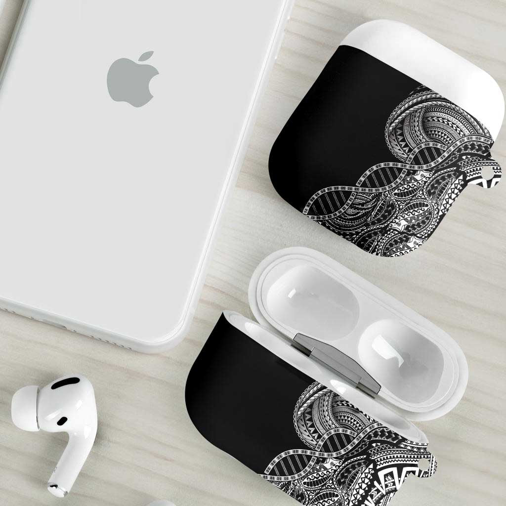 Samoan DNA Art Tattoo AirPods Case Polynesian Pattern Black Color LT03 - Polynesian Pride