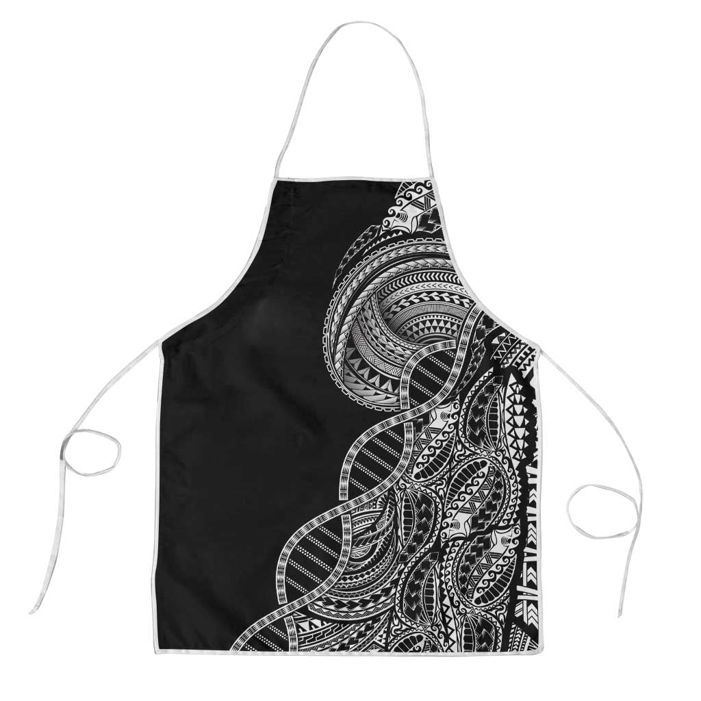 Samoan DNA Art Tattoo Apron Polynesian Pattern Black Color LT03 Black - Polynesian Pride