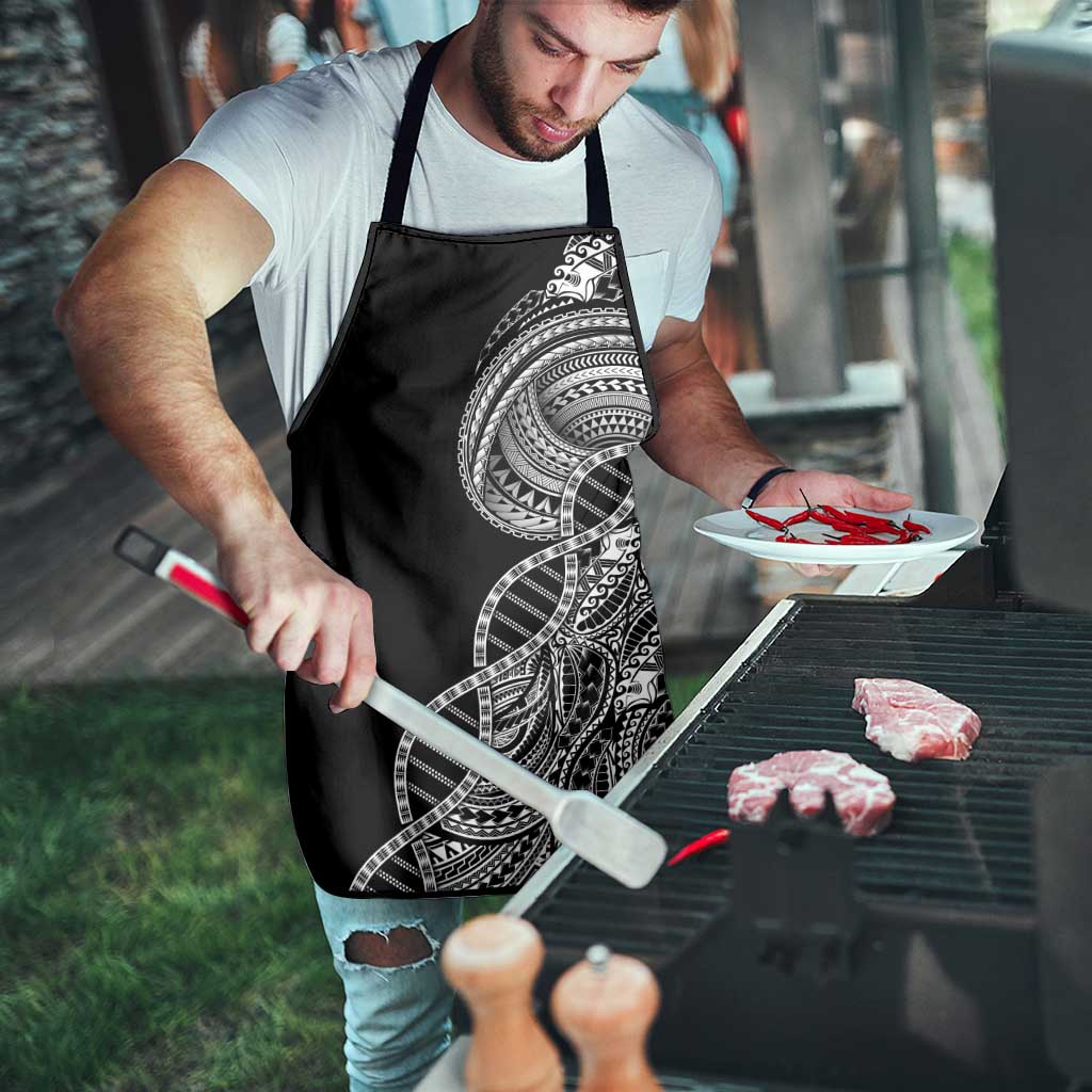 Samoan DNA Art Tattoo Apron Polynesian Pattern Black Color LT03 - Polynesian Pride