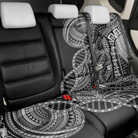 Samoan DNA Art Tattoo Back Car Seat Cover Polynesian Pattern Black Color LT03 - Polynesian Pride