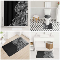 Samoan DNA Art Tattoo Bathroom Set Polynesian Pattern Black Color LT03 - Polynesian Pride