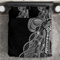 Samoan DNA Art Tattoo Bedding Set Polynesian Pattern Black Color LT03 Black - Polynesian Pride