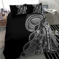 Samoan DNA Art Tattoo Bedding Set Polynesian Pattern Black Color LT03 - Polynesian Pride