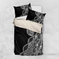 Samoan DNA Art Tattoo Bedding Set Polynesian Pattern Black Color LT03 US Twin 172cm x 218cm Black - Polynesian Pride