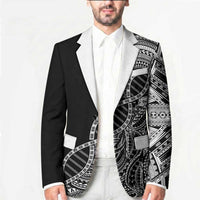 Samoan DNA Art Tattoo Blazer Polynesian Pattern Black Color LT03 - Polynesian Pride