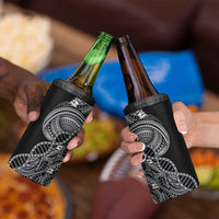 Samoan DNA Art Tattoo 4 in 1 Can Cooler Tumbler Polynesian Pattern Black Color LT03 - Polynesian Pride