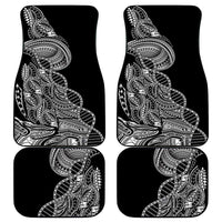 Samoan DNA Art Tattoo Car Mats Polynesian Pattern Black Color LT03 - Polynesian Pride
