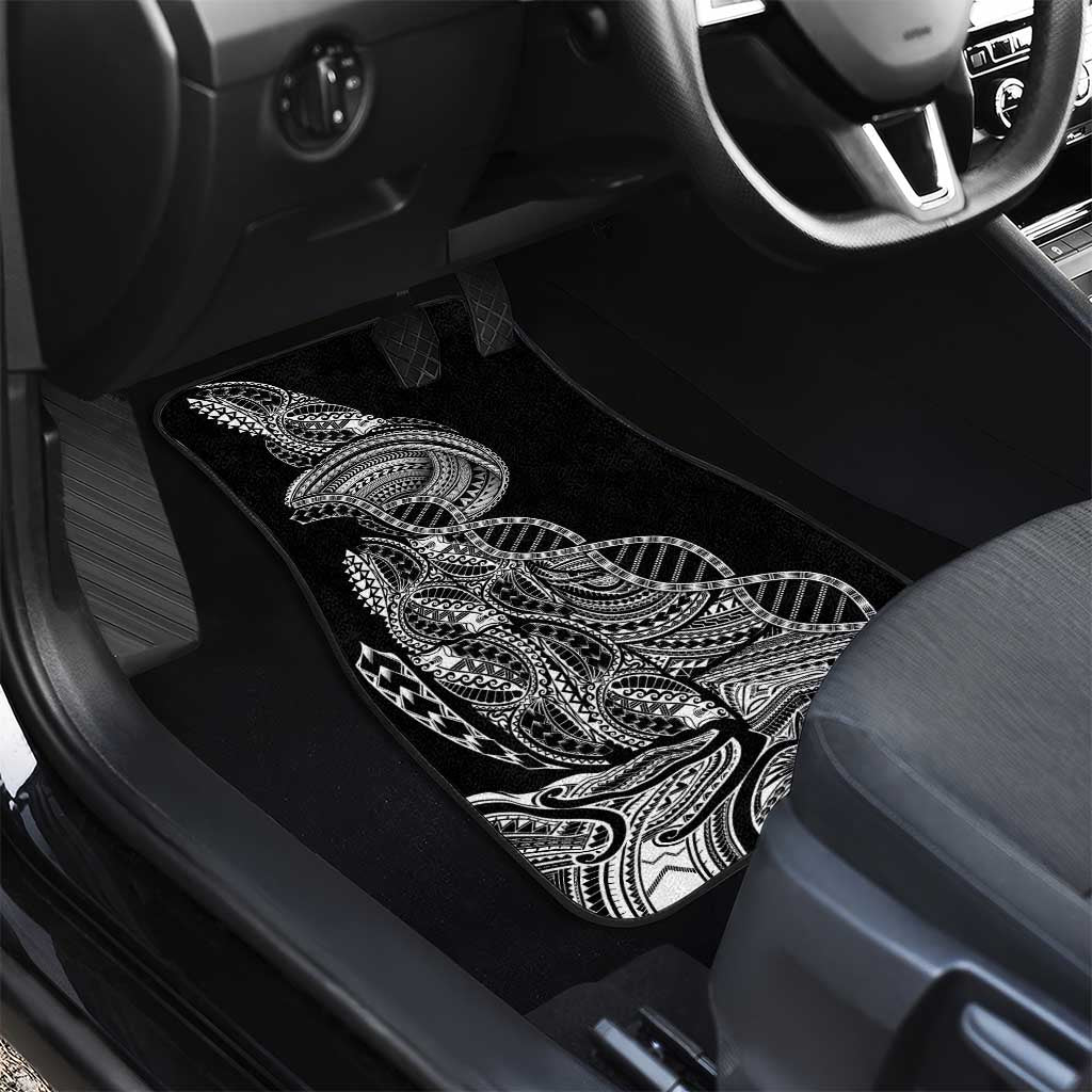 Samoan DNA Art Tattoo Car Mats Polynesian Pattern Black Color LT03 - Polynesian Pride