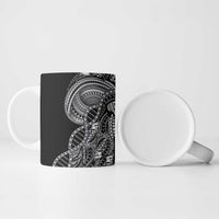 Samoan DNA Art Tattoo Ceramic Mug Polynesian Pattern Black Color LT03 - Polynesian Pride