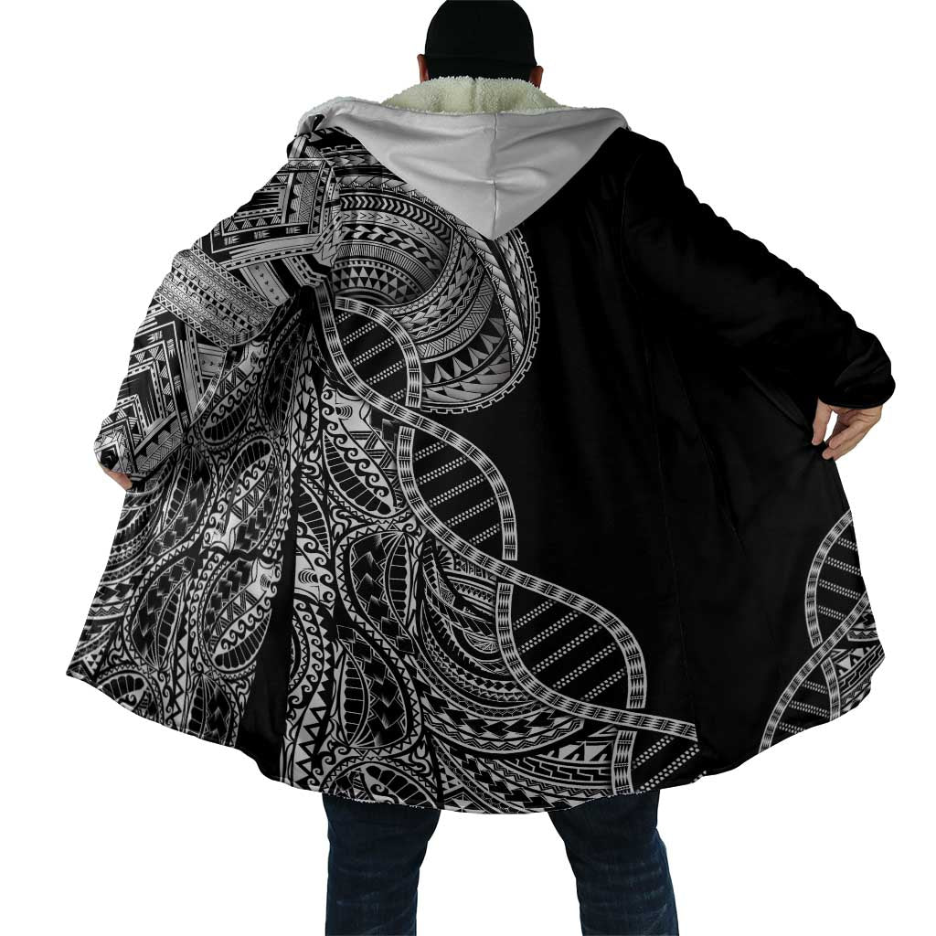 Samoan DNA Art Tattoo Cloak Polynesian Pattern Black Color LT03 - Polynesian Pride