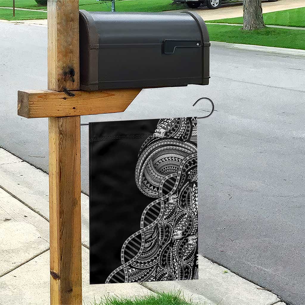 Samoan DNA Art Tattoo Garden Flag Polynesian Pattern Black Color LT03 - Polynesian Pride