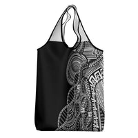 Samoan DNA Art Tattoo Grocery Bag Polynesian Pattern Black Color LT03 - Polynesian Pride