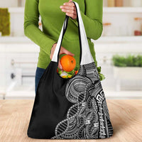 Samoan DNA Art Tattoo Grocery Bag Polynesian Pattern Black Color LT03 - Polynesian Pride