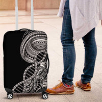 Samoan DNA Art Tattoo Luggage Cover Polynesian Pattern Black Color LT03 Black - Polynesian Pride