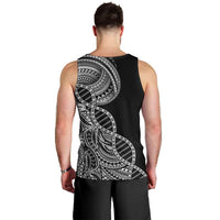 Samoan DNA Art Tattoo Men Tank Top Polynesian Pattern Black Color LT03 - Polynesian Pride