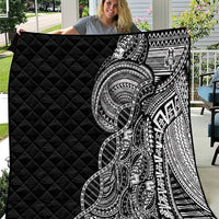 Samoan DNA Art Tattoo Quilt Polynesian Pattern Black Color LT03 Black - Polynesian Pride