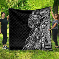 Samoan DNA Art Tattoo Quilt Polynesian Pattern Black Color LT03 - Polynesian Pride