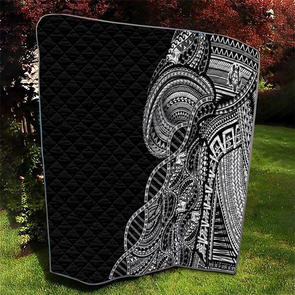 Samoan DNA Art Tattoo Quilt Polynesian Pattern Black Color LT03 - Polynesian Pride