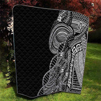 Samoan DNA Art Tattoo Quilt Polynesian Pattern Black Color LT03 - Polynesian Pride