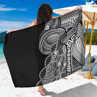 Samoan DNA Art Tattoo Sarong Polynesian Pattern Black Color LT03 One Size 44 x 66 inches Black - Polynesian Pride
