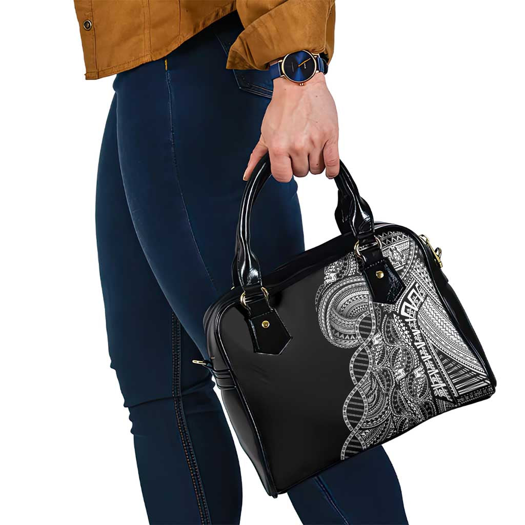 Samoan DNA Art Tattoo Shoulder Handbag Polynesian Pattern Black Color LT03 - Polynesian Pride