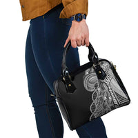 Samoan DNA Art Tattoo Shoulder Handbag Polynesian Pattern Black Color LT03 - Polynesian Pride