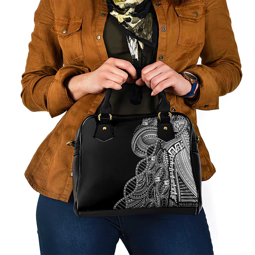 Samoan DNA Art Tattoo Shoulder Handbag Polynesian Pattern Black Color LT03 - Polynesian Pride