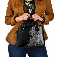 Samoan DNA Art Tattoo Shoulder Handbag Polynesian Pattern Black Color LT03 - Polynesian Pride