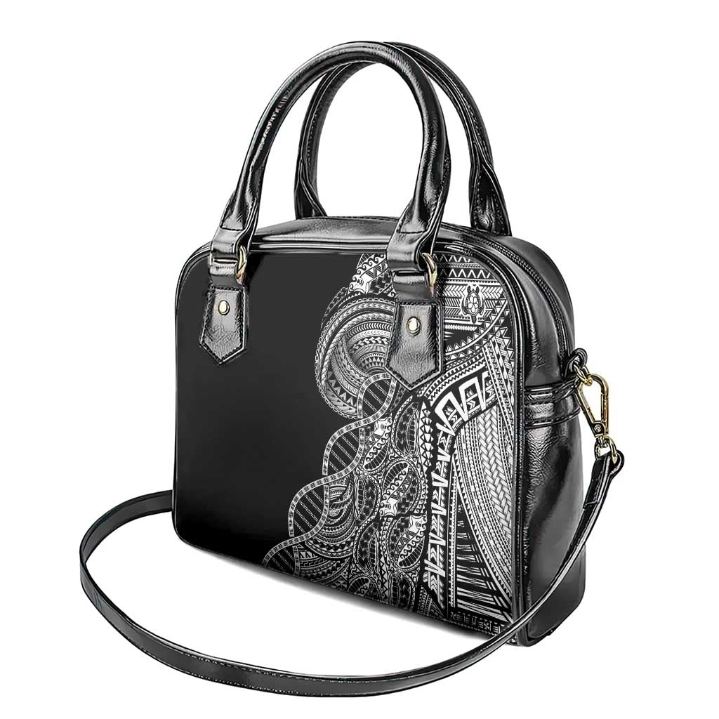Samoan DNA Art Tattoo Shoulder Handbag Polynesian Pattern Black Color LT03 - Polynesian Pride