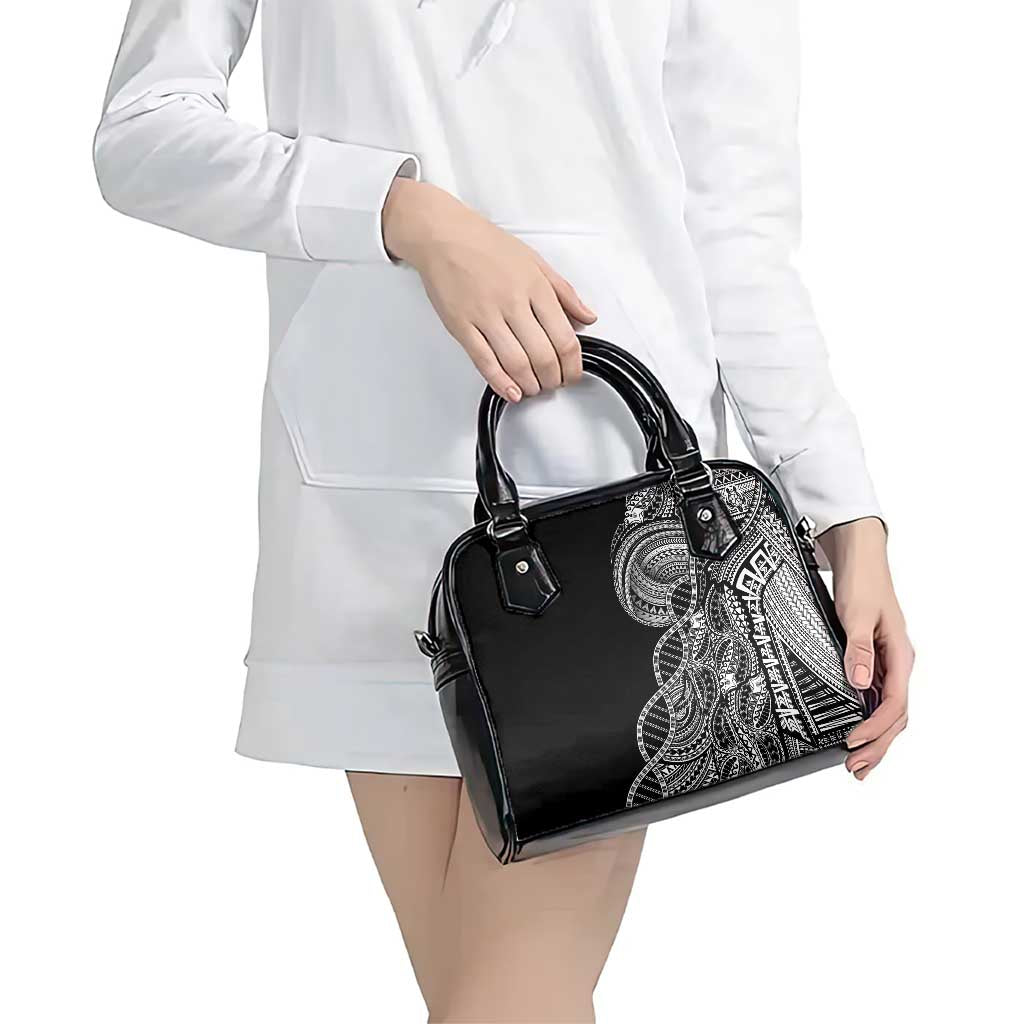 Samoan DNA Art Tattoo Shoulder Handbag Polynesian Pattern Black Color LT03 - Polynesian Pride