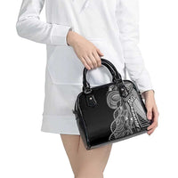 Samoan DNA Art Tattoo Shoulder Handbag Polynesian Pattern Black Color LT03 - Polynesian Pride