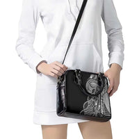 Samoan DNA Art Tattoo Shoulder Handbag Polynesian Pattern Black Color LT03 - Polynesian Pride