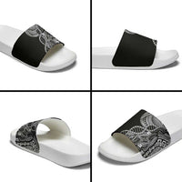 Samoan DNA Art Tattoo Slide Sandals Polynesian Pattern Black Color LT03 - Polynesian Pride