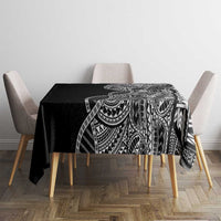Samoan DNA Art Tattoo Tablecloth Polynesian Pattern Black Color LT03 - Polynesian Pride