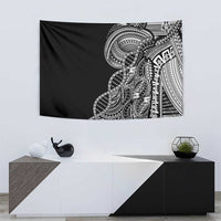 Samoan DNA Art Tattoo Tapestry Polynesian Pattern Black Color LT03 - Polynesian Pride