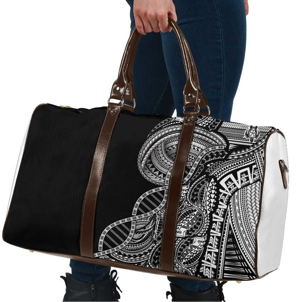 Samoan DNA Art Tattoo Travel Bag Polynesian Pattern Black Color LT03 - Polynesian Pride