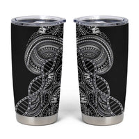Samoan DNA Art Tattoo Tumbler Cup Polynesian Pattern Black Color LT03 Black - Polynesian Pride