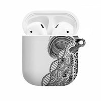 Samoan DNA Art Tattoo AirPods Case Polynesian Pattern White Color LT03 White - Polynesian Pride