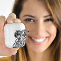 Samoan DNA Art Tattoo AirPods Case Polynesian Pattern White Color LT03 - Polynesian Pride