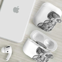 Samoan DNA Art Tattoo AirPods Case Polynesian Pattern White Color LT03 - Polynesian Pride