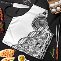 Samoan DNA Art Tattoo Apron Polynesian Pattern White Color LT03 White - Polynesian Pride