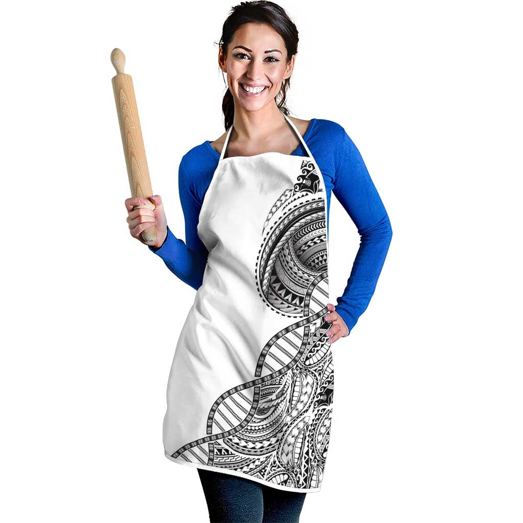 Samoan DNA Art Tattoo Apron Polynesian Pattern White Color LT03 - Polynesian Pride