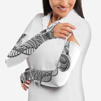 Samoan DNA Art Tattoo Arm Sleeves Polynesian Pattern White Color LT03 - Polynesian Pride