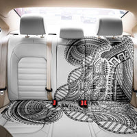 Samoan DNA Art Tattoo Back Car Seat Cover Polynesian Pattern White Color LT03 - Polynesian Pride