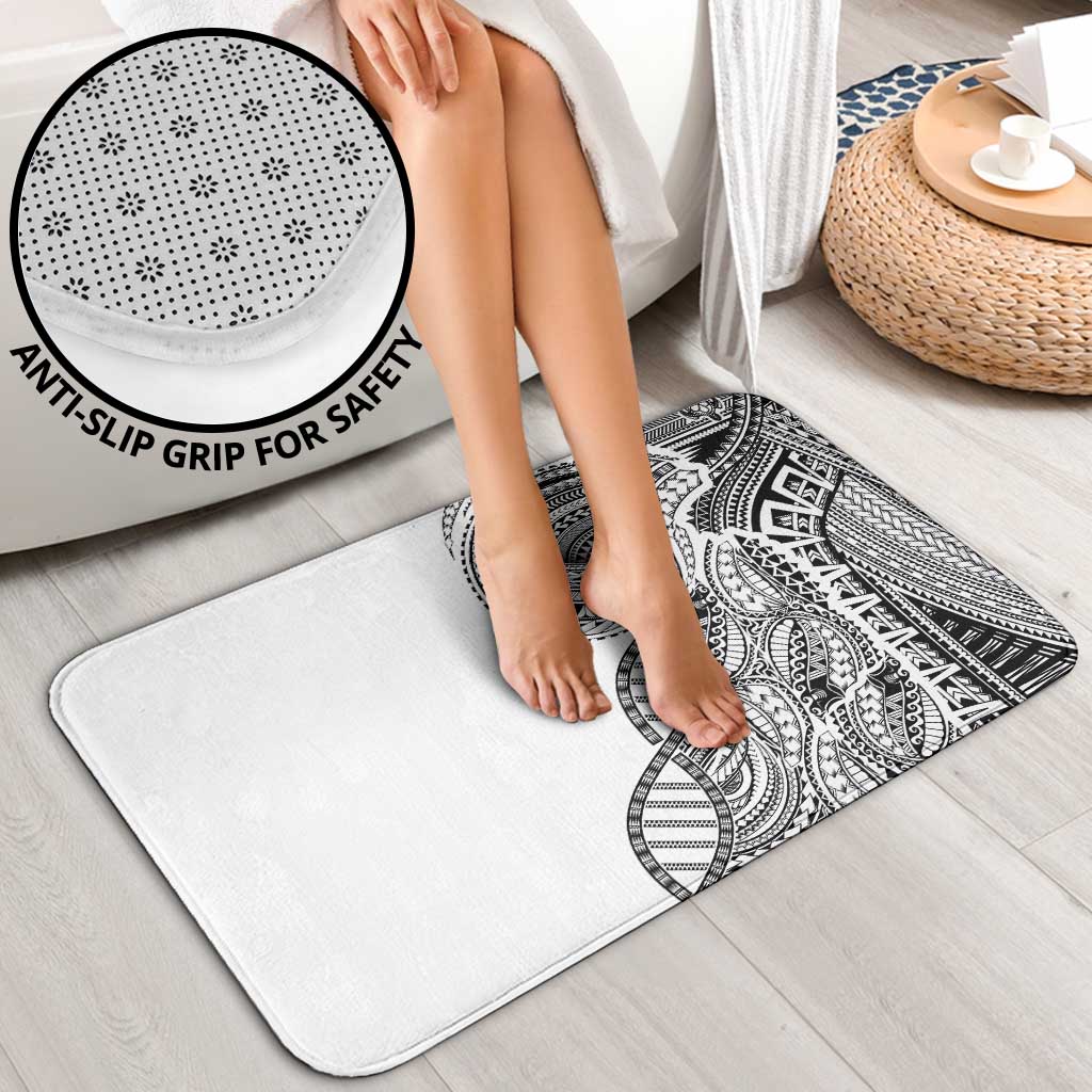 Samoan DNA Art Tattoo Bathroom Set Polynesian Pattern White Color LT03 - Polynesian Pride