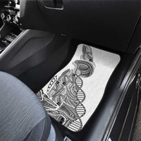 Samoan DNA Art Tattoo Car Mats Polynesian Pattern White Color LT03 - Polynesian Pride