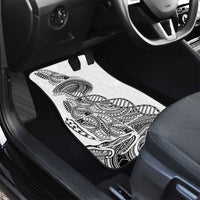 Samoan DNA Art Tattoo Car Mats Polynesian Pattern White Color LT03 - Polynesian Pride