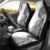 Samoan DNA Art Tattoo Car Seat Cover Polynesian Pattern White Color LT03 - Polynesian Pride