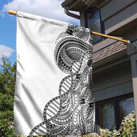 Samoan DNA Art Tattoo Garden Flag Polynesian Pattern White Color LT03 - Polynesian Pride